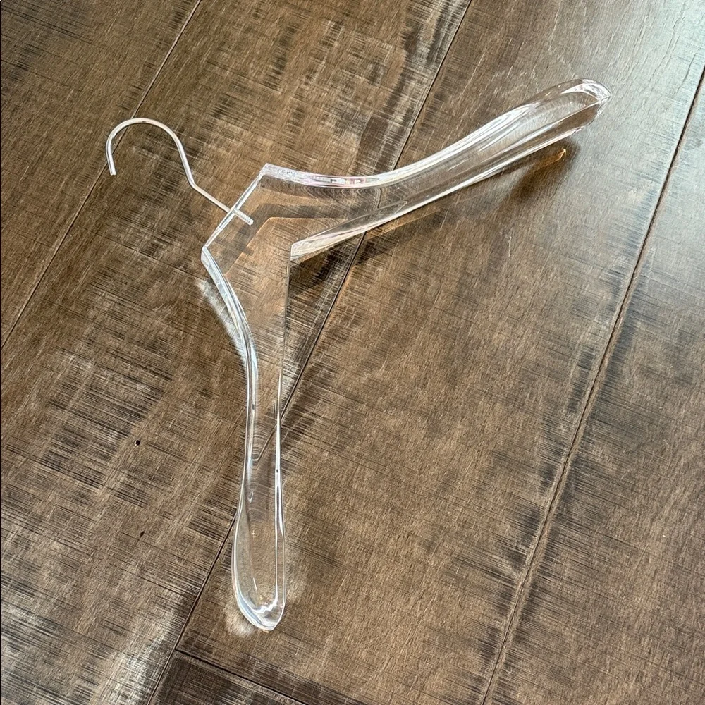 The container store Super acrylic coat hanger Clear Acrylic Hanger